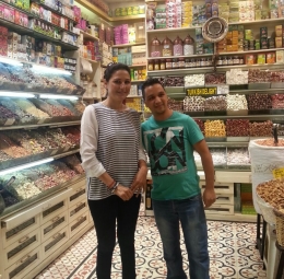 En compagnie de Mohsine un marocain travaillant au Bazar Egyptien des épices - Istanbul - Turquie